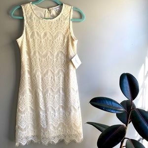 Stella Luce White Lace Dress M